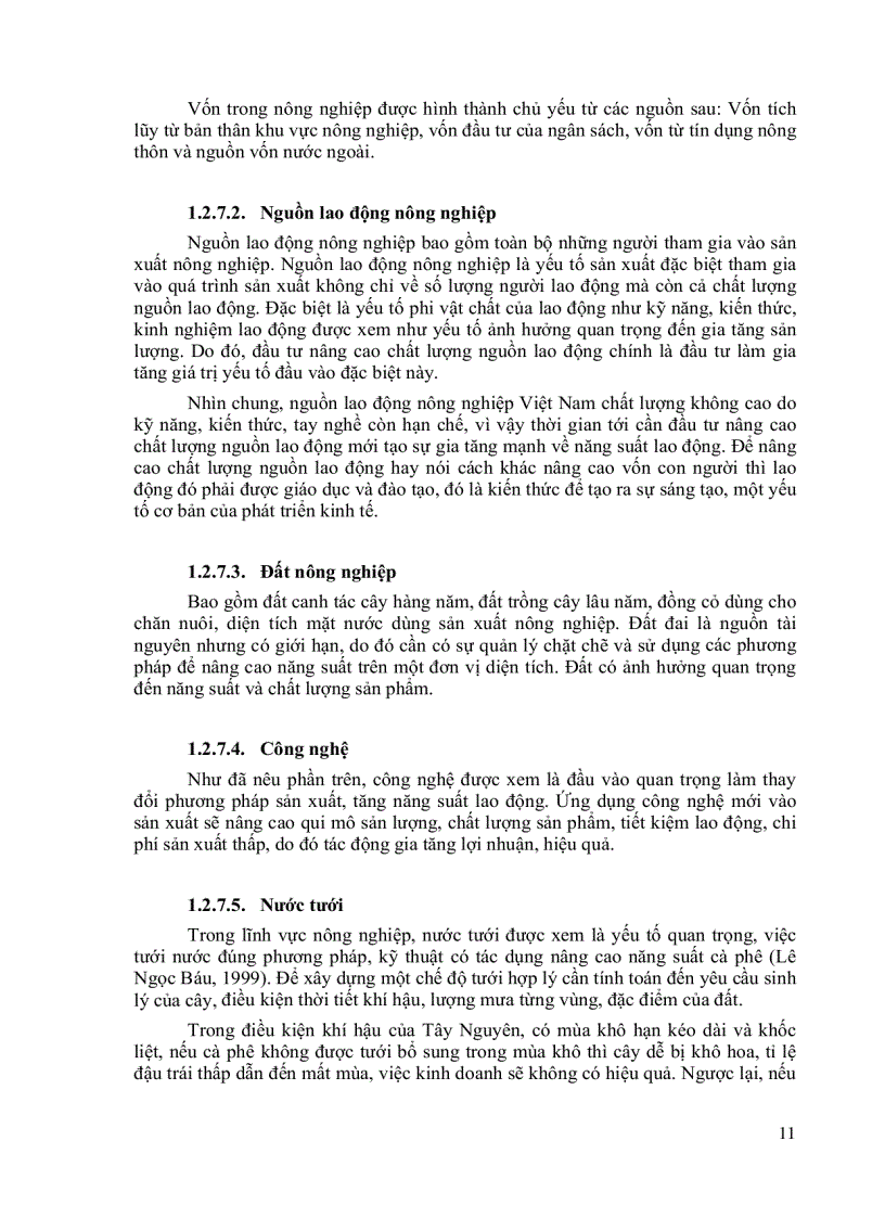 image for page Ảnh hưởng của các yếu tố đầu vào đến hiệu quả kinh tế cây cà phê tỉnh Đăk Nông