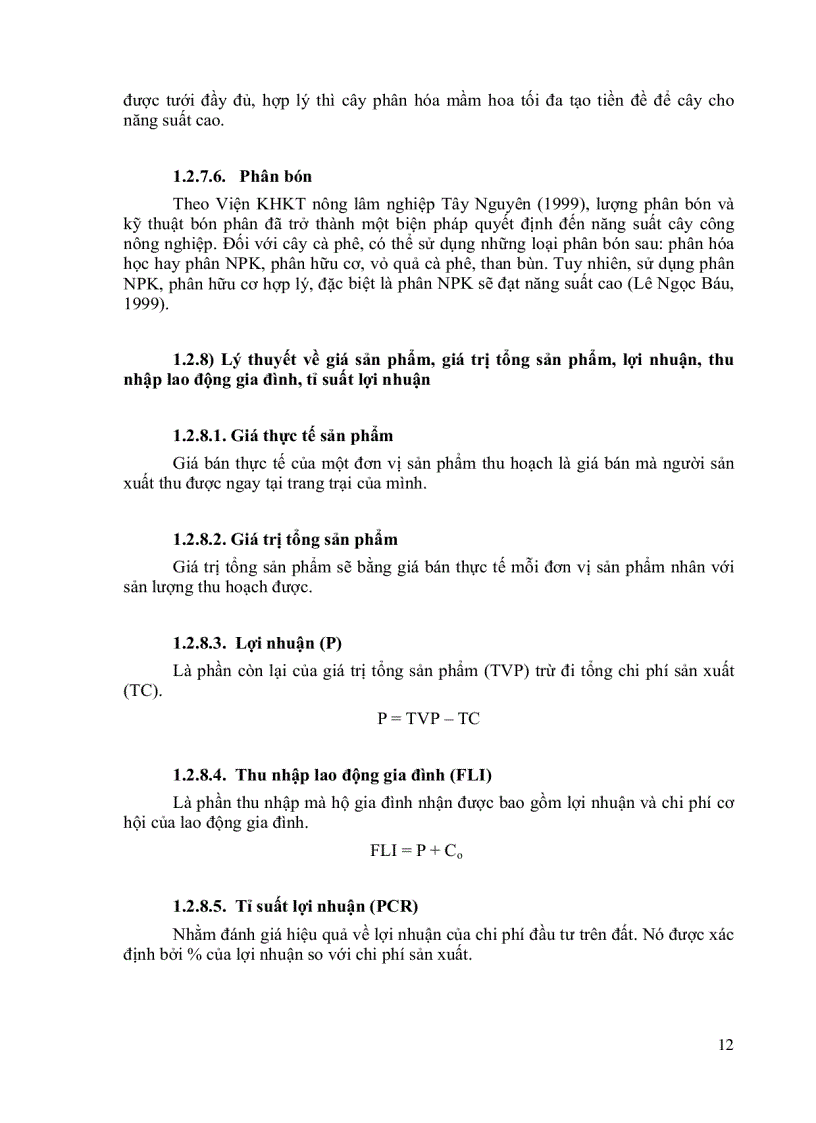 image for page Ảnh hưởng của các yếu tố đầu vào đến hiệu quả kinh tế cây cà phê tỉnh Đăk Nông