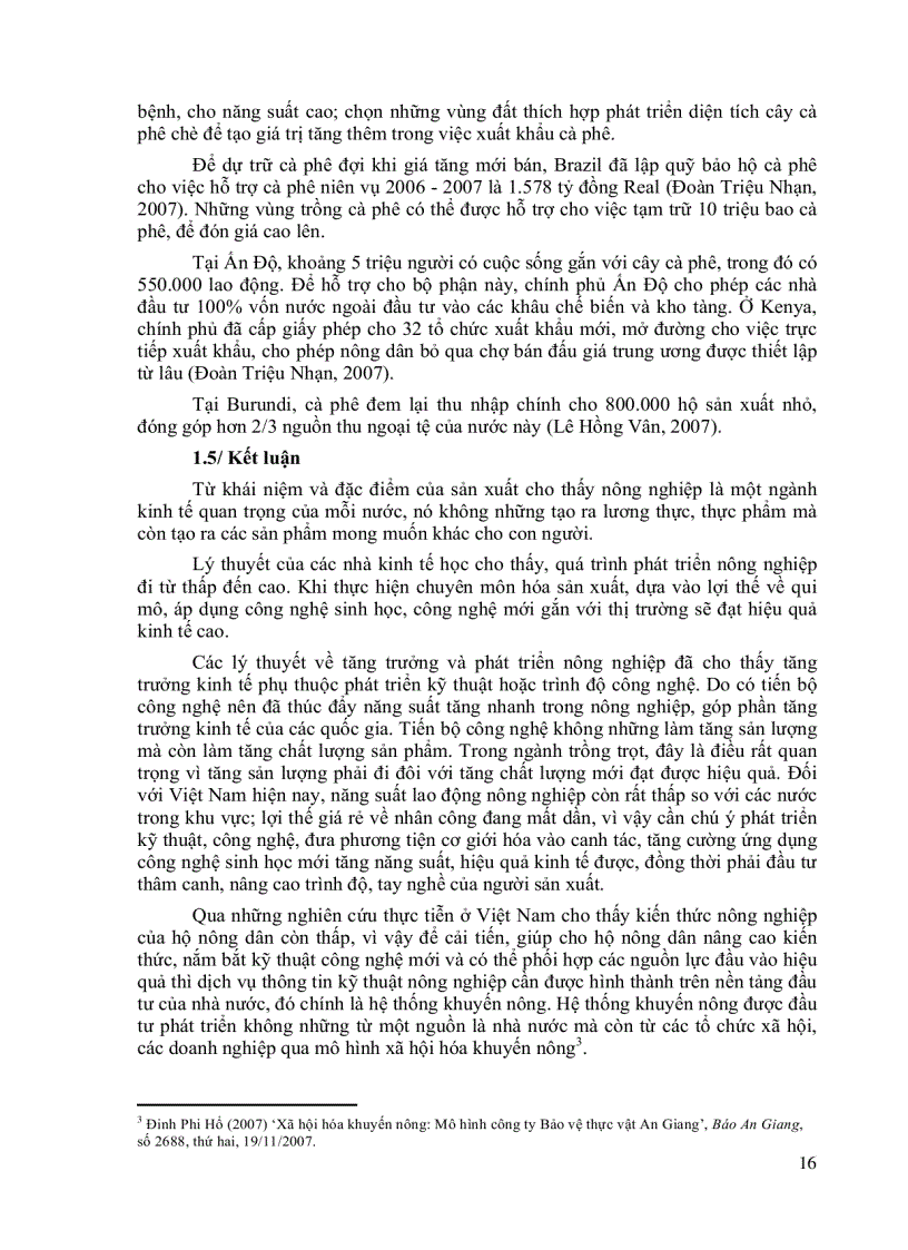 image for page Ảnh hưởng của các yếu tố đầu vào đến hiệu quả kinh tế cây cà phê tỉnh Đăk Nông