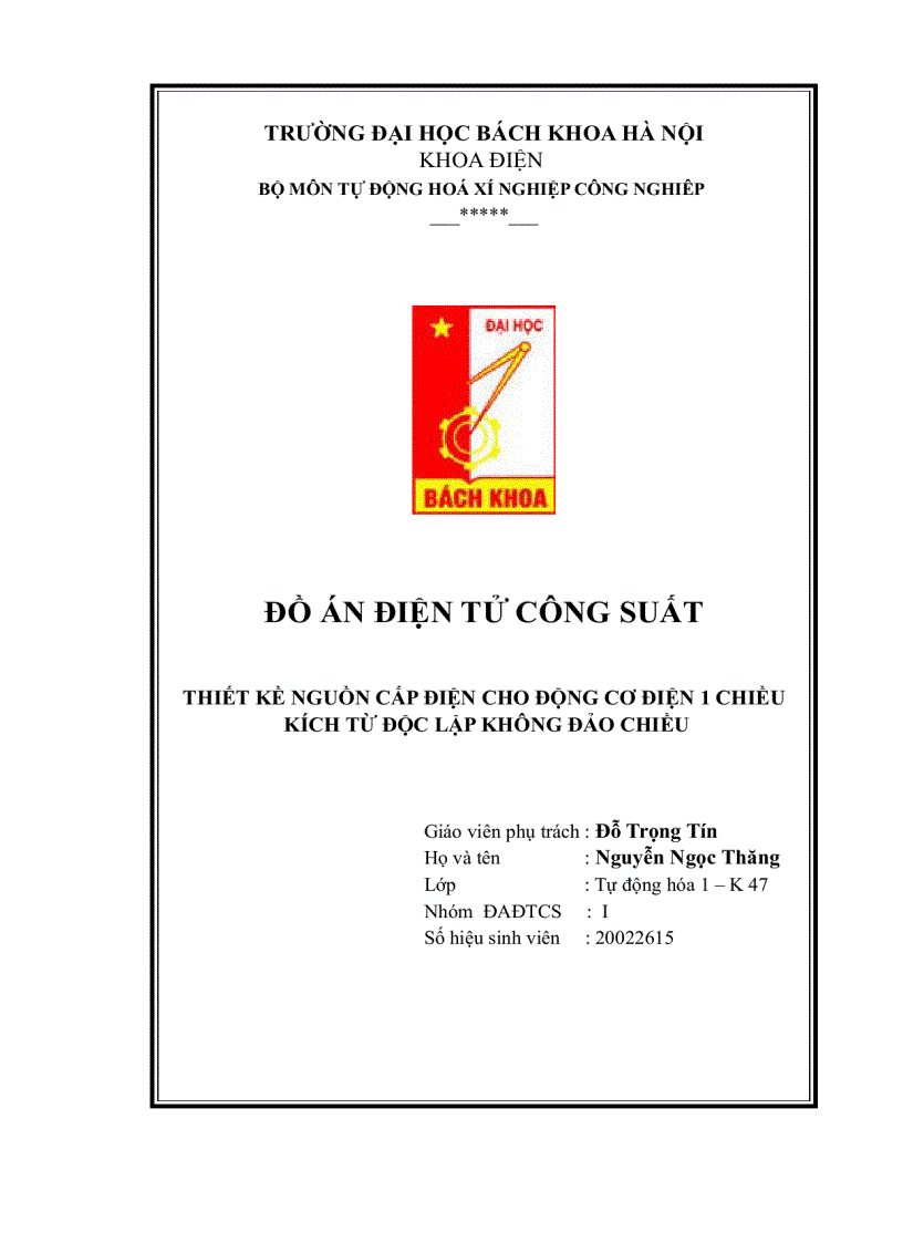image for page Thiết kế nguồn cấp điện cho động cơ 1 chiều kích từ độc lập không đảo chiểu
