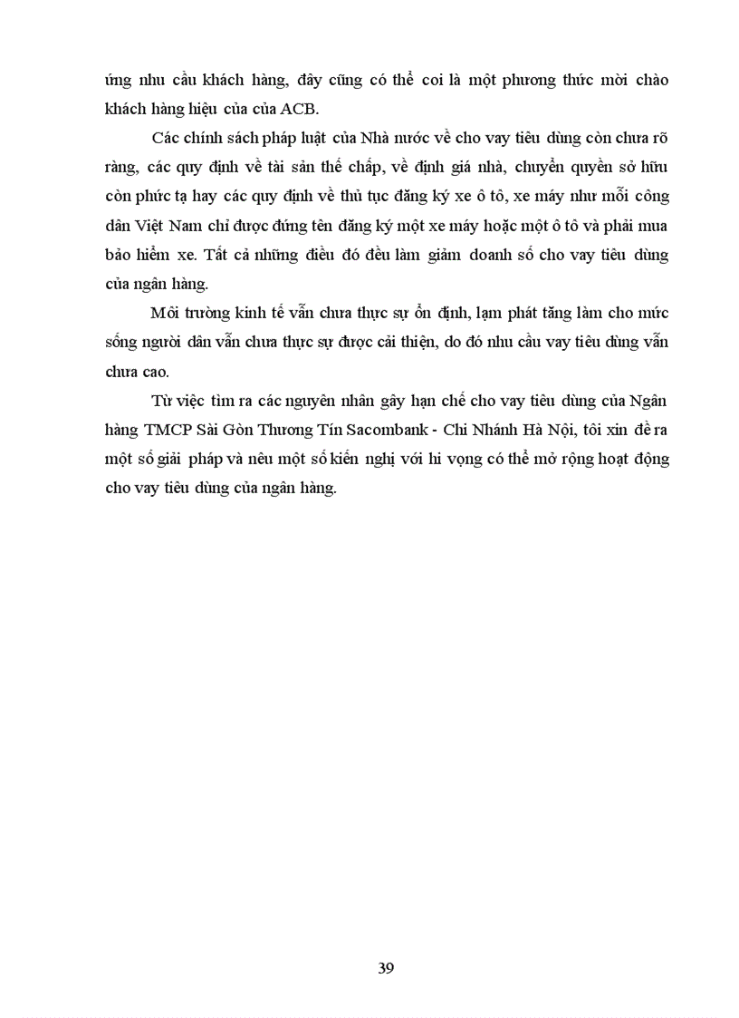 image for page Giải pháp mở rộng hiệu quả và đẩy mạnh hiệu quả hoạt động cho vay tiêu dùng tại ngân hàng Thương mại cổ phần Sài Gòn Thương Tín Sacombank Chi nhánh Hà Nội
