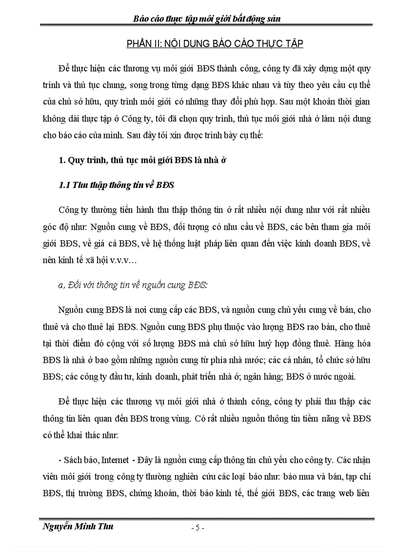 image for page Báo cáo thực tập môi giới bất động sản tại Công ty TNHH Hồng Bảo Ngọc