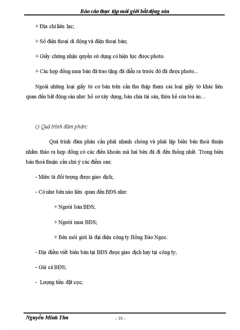 image for page Báo cáo thực tập môi giới bất động sản tại Công ty TNHH Hồng Bảo Ngọc