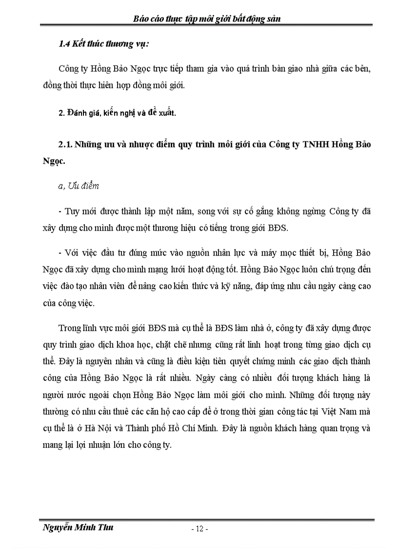image for page Báo cáo thực tập môi giới bất động sản tại Công ty TNHH Hồng Bảo Ngọc