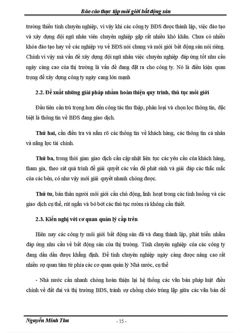 image for page Báo cáo thực tập môi giới bất động sản tại Công ty TNHH Hồng Bảo Ngọc