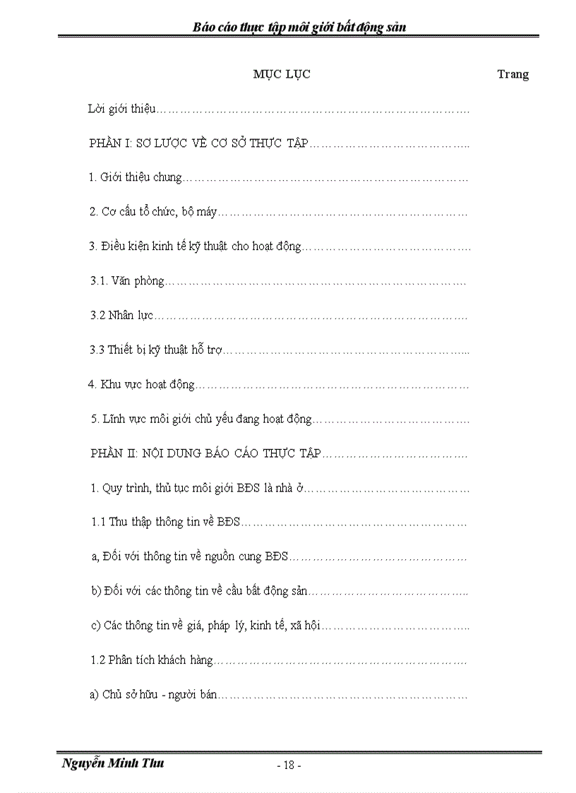 image for page Báo cáo thực tập môi giới bất động sản tại Công ty TNHH Hồng Bảo Ngọc