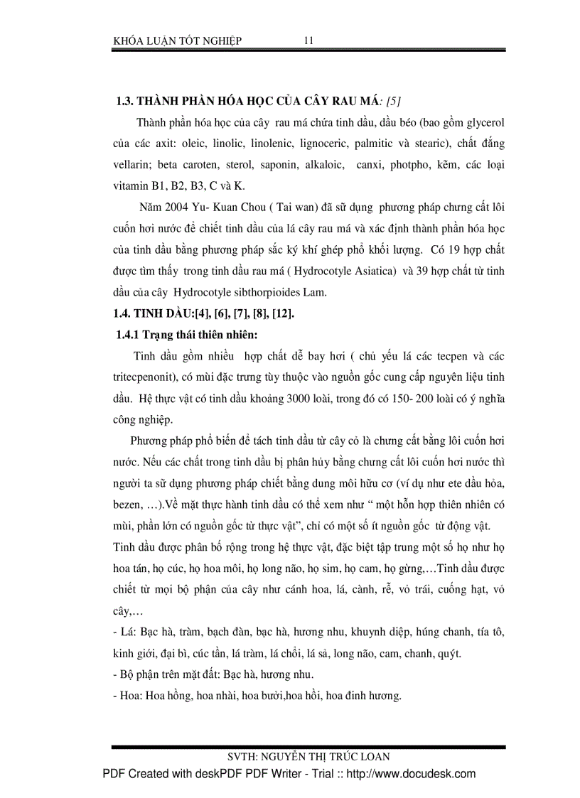 image for page Ly trích tinh dầu của cây rau má