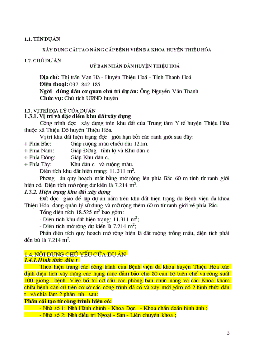 image for page Báo cáo đánh giá tác động môi trường ĐTM dự án Cải tạo nâng cấp bệnh viện đa khoa huyện Thiệu Hoá
