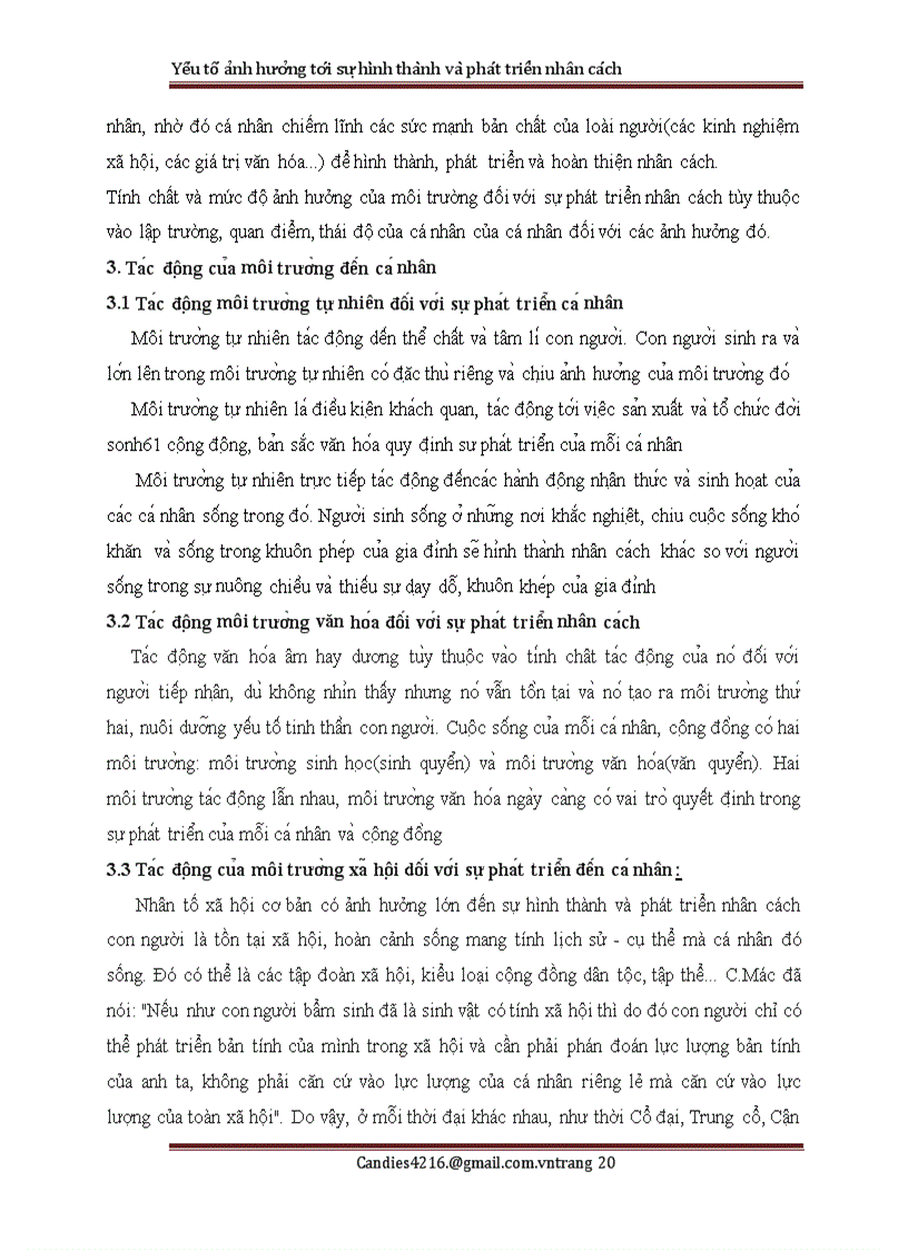 image for page Các yếu tố ảnh hưởng đến sự hình thành và phát triển nhân cách của con người