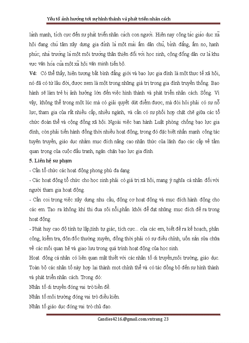 image for page Các yếu tố ảnh hưởng đến sự hình thành và phát triển nhân cách của con người