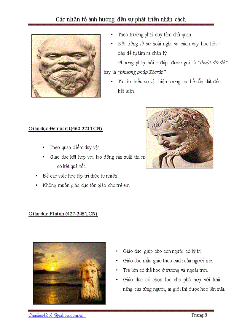 image for page Yếu tố hoạt động cá nhân đối với sự hình thành và phát triển nhân cách