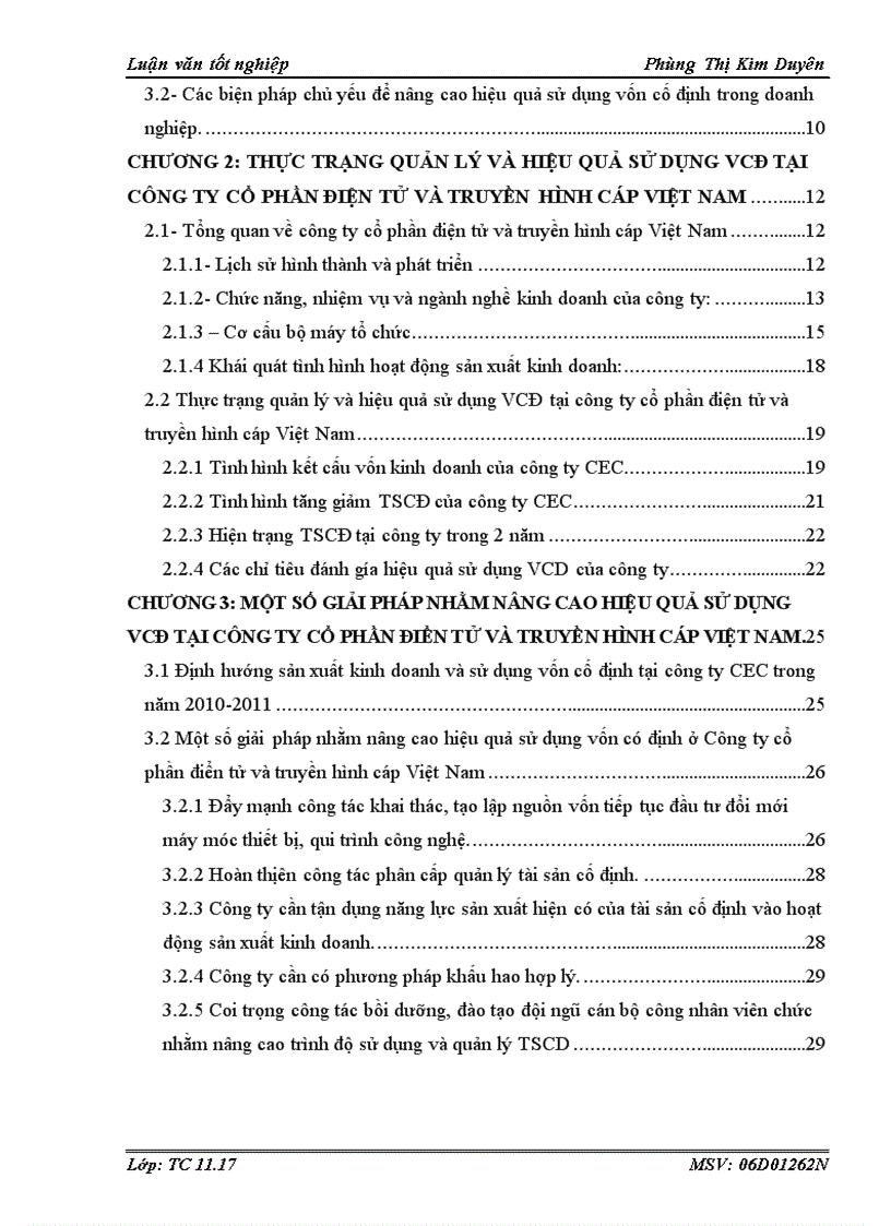 image for page Vốn cố định và một số biện pháp chủ yếu nhằm nâng cao hiệu quả sử dụng vốn cố định tại Công ty cổ phần điện tử và truyền hình cáp Việt Nam