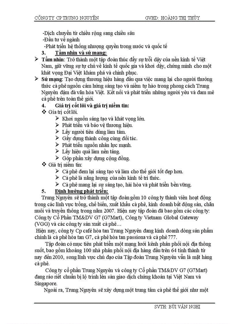 image for page Phân tích môi trường kinh doanh của công ty cà phê Trung Nguyên