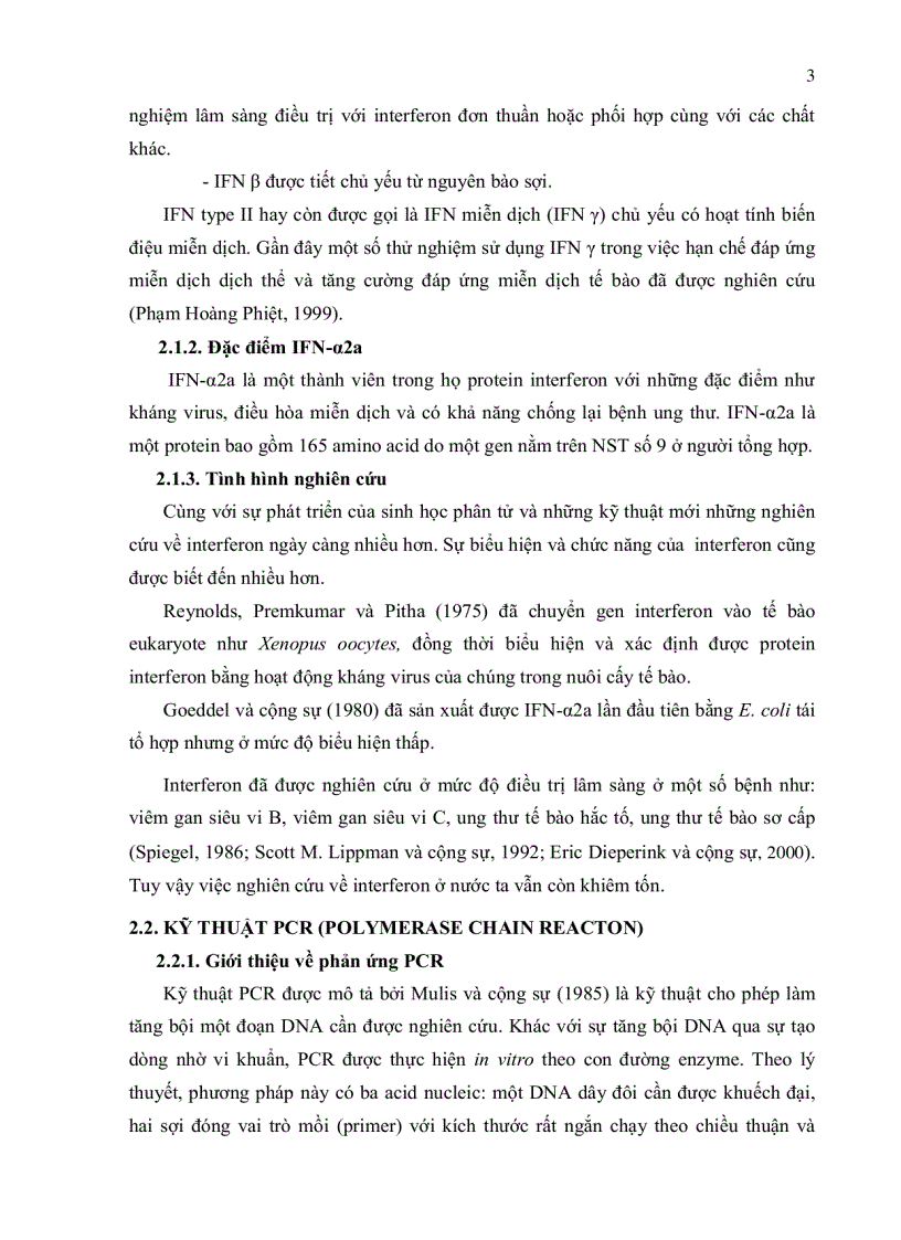image for page Tổng hợp và tạo dòng phân tử gen interferon alpha 2a