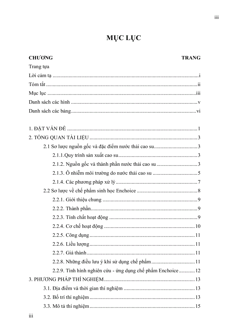image for page Ảnh hưởng của chế phẩm enchoice trong điều kiện có và không có sục khí lên nước thải cao su