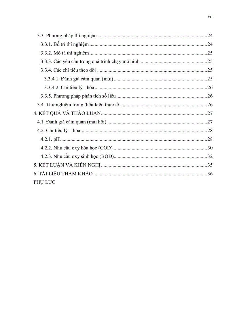 image for page Khảo sát sự ảnh hƣởng của chế phẩm sinh học enchoice và sanjiban trong quá trình xử lý nước rỉ rác tại bãi chôn lấp rác phƣớc hiệp củ chi