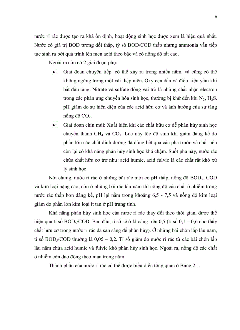 image for page Khảo sát sự ảnh hƣởng của chế phẩm sinh học enchoice và sanjiban trong quá trình xử lý nước rỉ rác tại bãi chôn lấp rác phƣớc hiệp củ chi