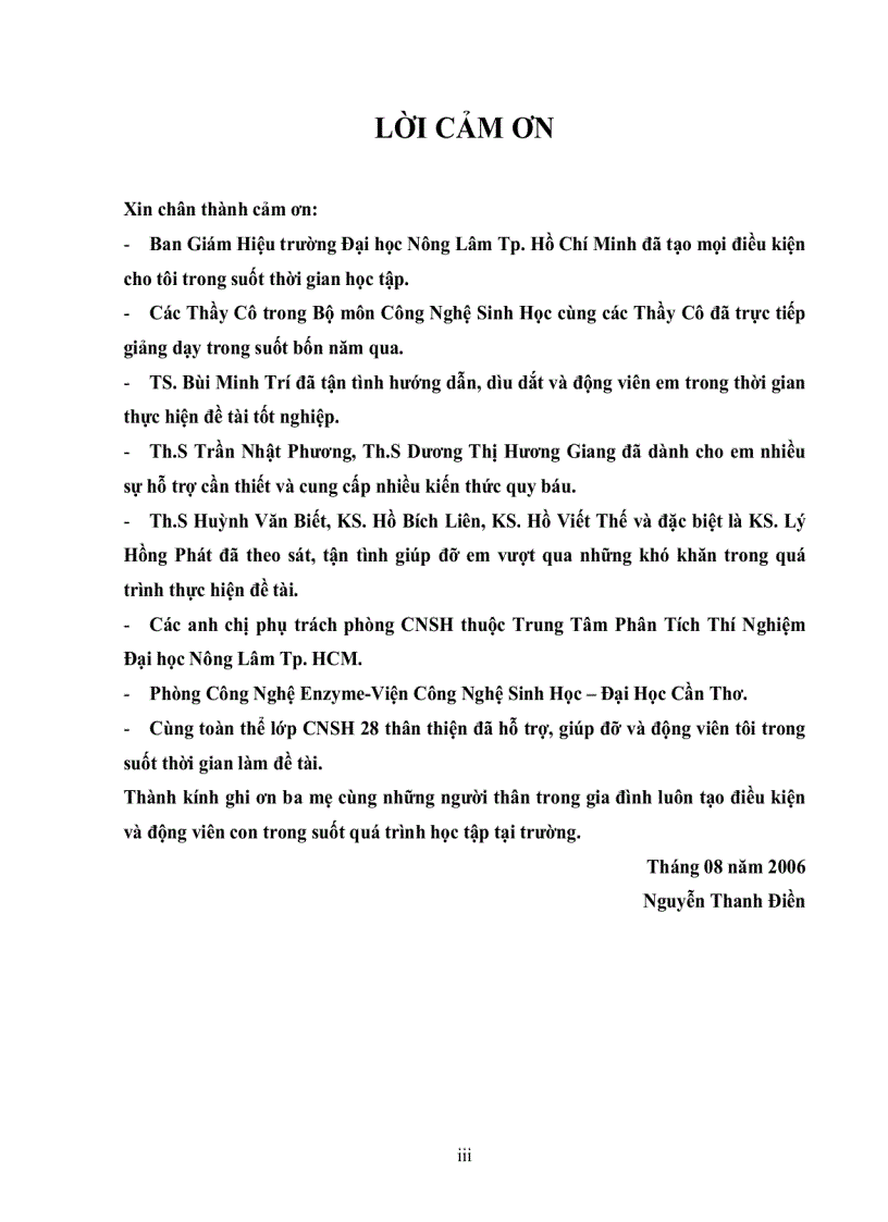 image for page Tinh sạch enzyme bromelain từ thân dứa Ananas comosus L Merr bằng phương pháp sắc ký trao đổi ion