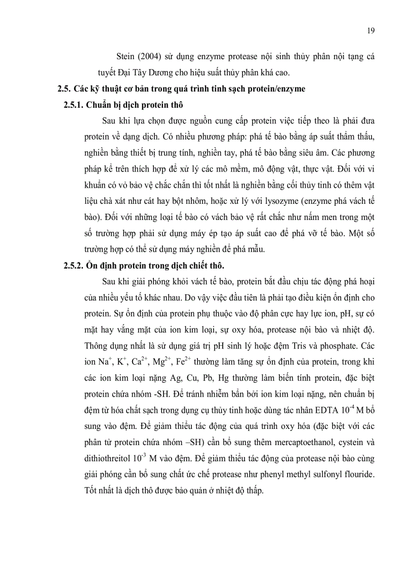 image for page Tinh sạch enzyme bromelain từ thân dứa Ananas comosus L Merr bằng phương pháp sắc ký trao đổi ion