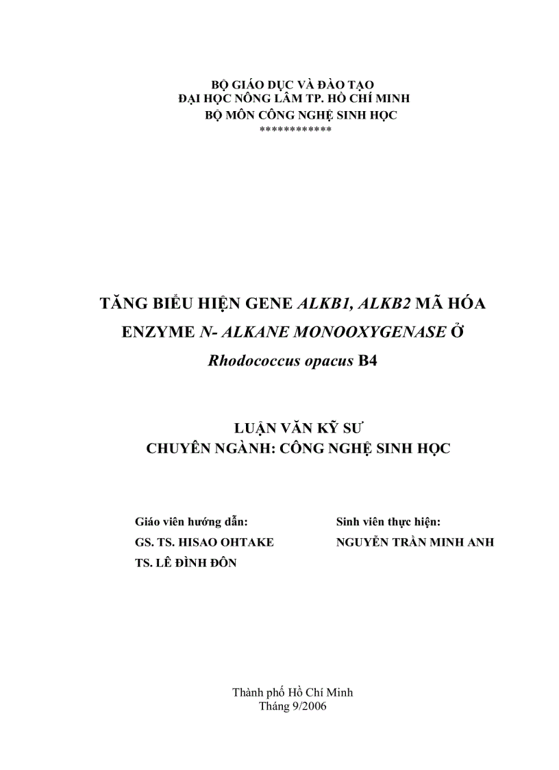 image for page Chuyển Plasmid chứa gene alkabk1 alkabk2 vào Rhodococcus opacus B4 để tăng năng suất tạo enzyme n alkane monoxygenase
