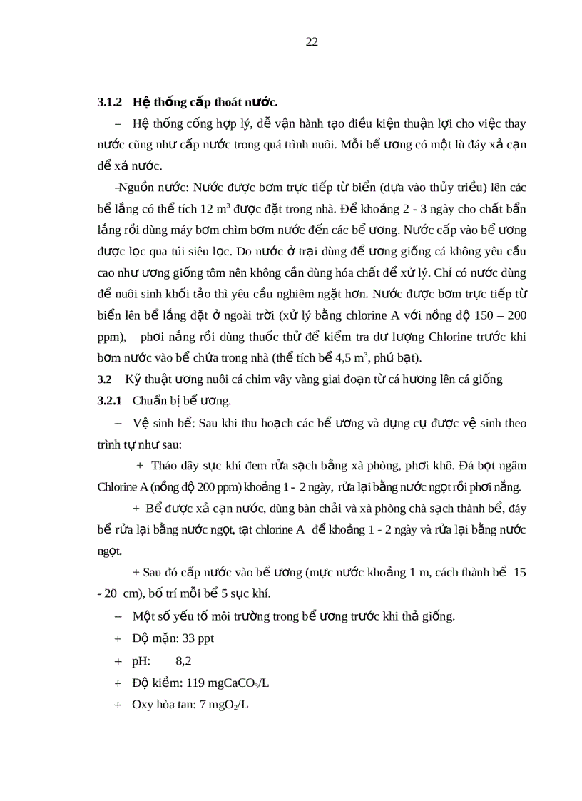 image for page Tìm hiểu kỹ thuật ương giống cá chim vây vàng Trachinotus blochii Lacepede 1801 tại Trại Thực nghiệm sản xuất Hải sản Vĩnh Hòa Nha Trang