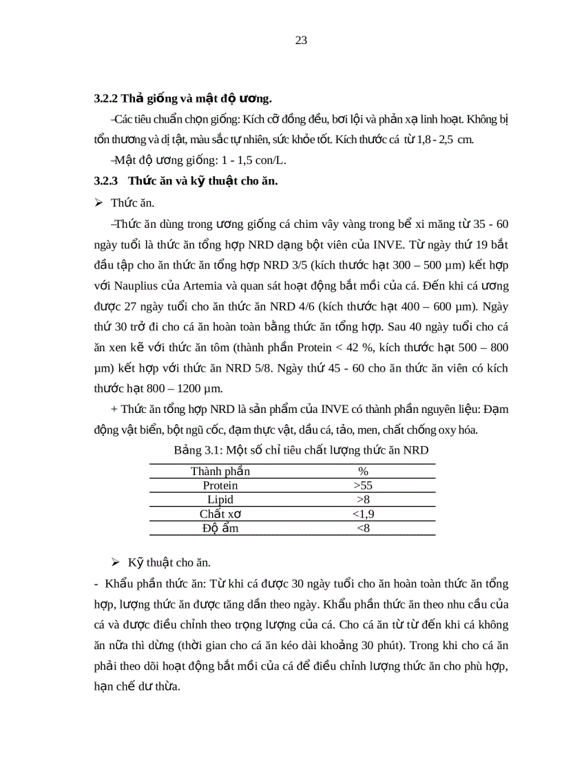 image for page Tìm hiểu kỹ thuật ương giống cá chim vây vàng Trachinotus blochii Lacepede 1801 tại Trại Thực nghiệm sản xuất Hải sản Vĩnh Hòa Nha Trang