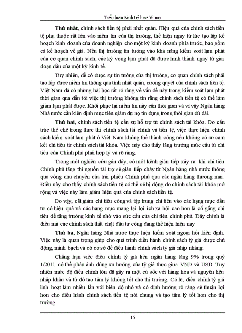 image for page Phân tích tác động của chính sách tiền tệ nhằm kiểm soát lạm phát Liên hệ thực tiễn việc sử dụng chính sách tiền tệ để kiểm soát lạm phát ở Việt Nam những năm gần đây