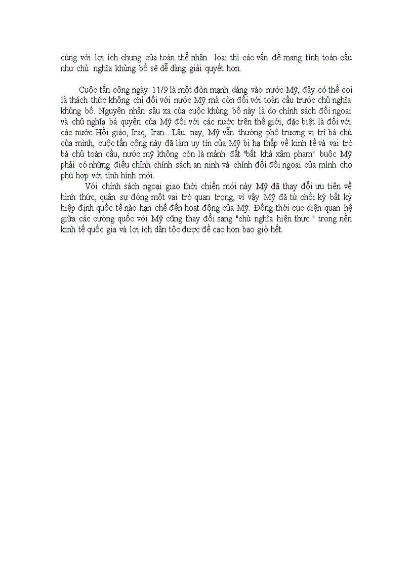 image for page Cuộc chiến chống khủng bố của Mỹ những năm đầu thế kỷ XXI