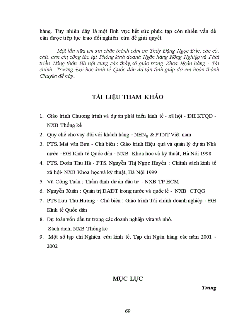 image for page Giải pháp nâng cao chất lượng thẩm định dự án đầu tư trung dài hạn tại Ngân Hàng NN PTNT Hà Nội