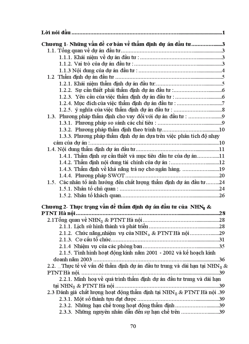 image for page Giải pháp nâng cao chất lượng thẩm định dự án đầu tư trung dài hạn tại Ngân Hàng NN PTNT Hà Nội