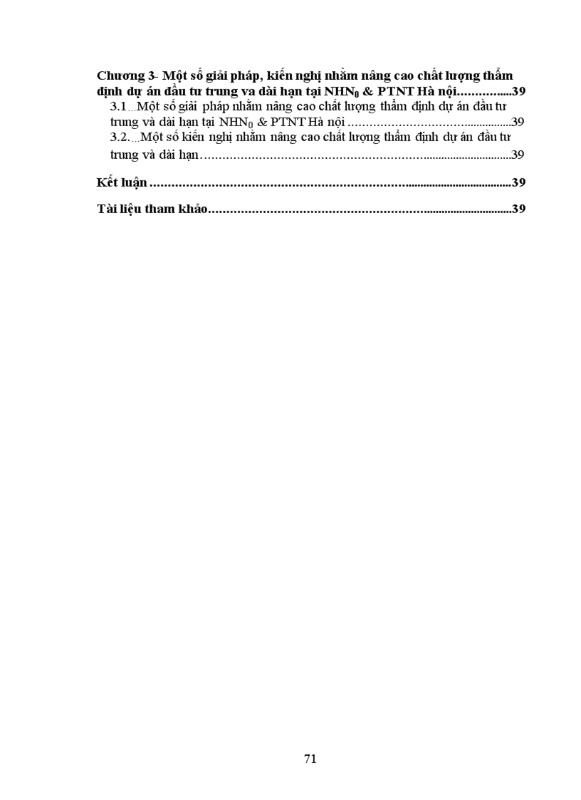 image for page Giải pháp nâng cao chất lượng thẩm định dự án đầu tư trung dài hạn tại Ngân Hàng NN PTNT Hà Nội