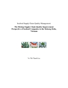 The Shrimp Supply Chain Quality Improvement Perspective of Seafood Companies in the Mekong Delta Vietnam
