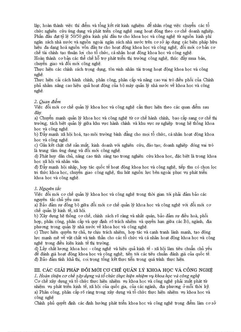image for page ĐỔI MỚI CƠ CHẾ QUẢN LÝ KHOA HỌC VÀ CÔNG NGHỆ Ban hành kèm theo Quyết định số 171 2004 QĐ TTg ngày 28 tháng 9 năm 2004 của Thủ tướng Chính phủ