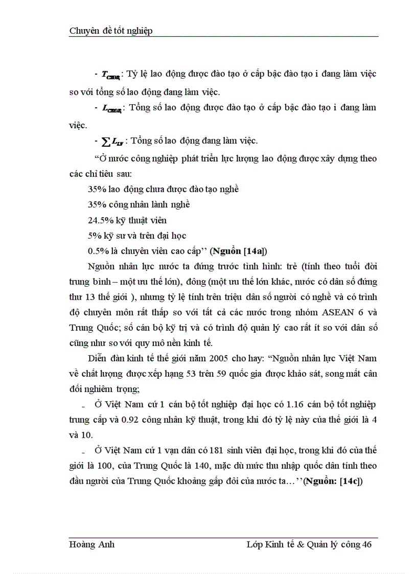 image for page Một số giải pháp hoàn thiện công tác quản lý nguồn nhân lực theo tiêu chuẩn ISO 9001 2000 tại Công ty CP bê tông