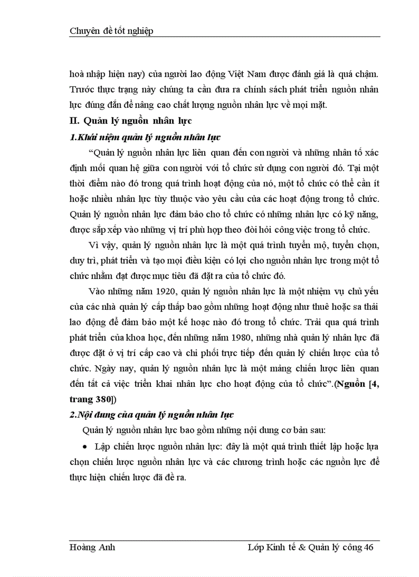 image for page Một số giải pháp hoàn thiện công tác quản lý nguồn nhân lực theo tiêu chuẩn ISO 9001 2000 tại Công ty CP bê tông