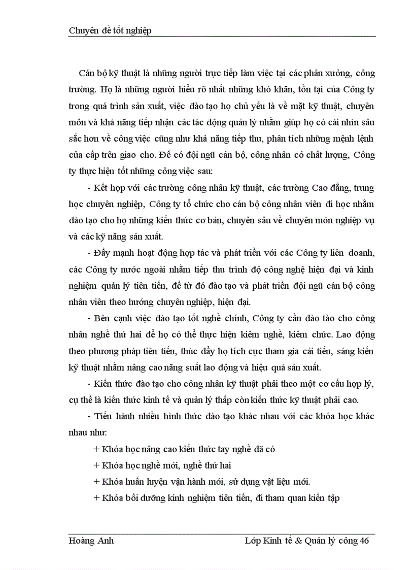 image for page Một số giải pháp hoàn thiện công tác quản lý nguồn nhân lực theo tiêu chuẩn ISO 9001 2000 tại Công ty CP bê tông