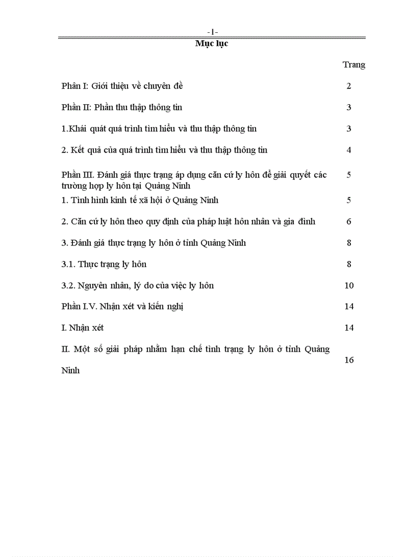 image for page Thực tiễn áp dụng căn cứ ly hôn để giải quyết các trường hợp ly hôn tại Quảng Ninh trong năm 2004 2005 2006