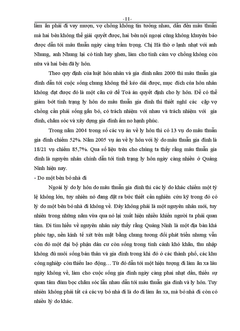 image for page Thực tiễn áp dụng căn cứ ly hôn để giải quyết các trường hợp ly hôn tại Quảng Ninh trong năm 2004 2005 2006