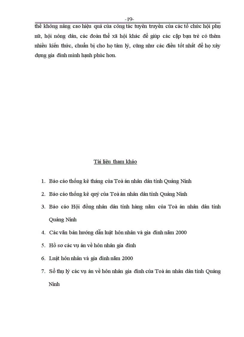 image for page Thực tiễn áp dụng căn cứ ly hôn để giải quyết các trường hợp ly hôn tại Quảng Ninh trong năm 2004 2005 2006