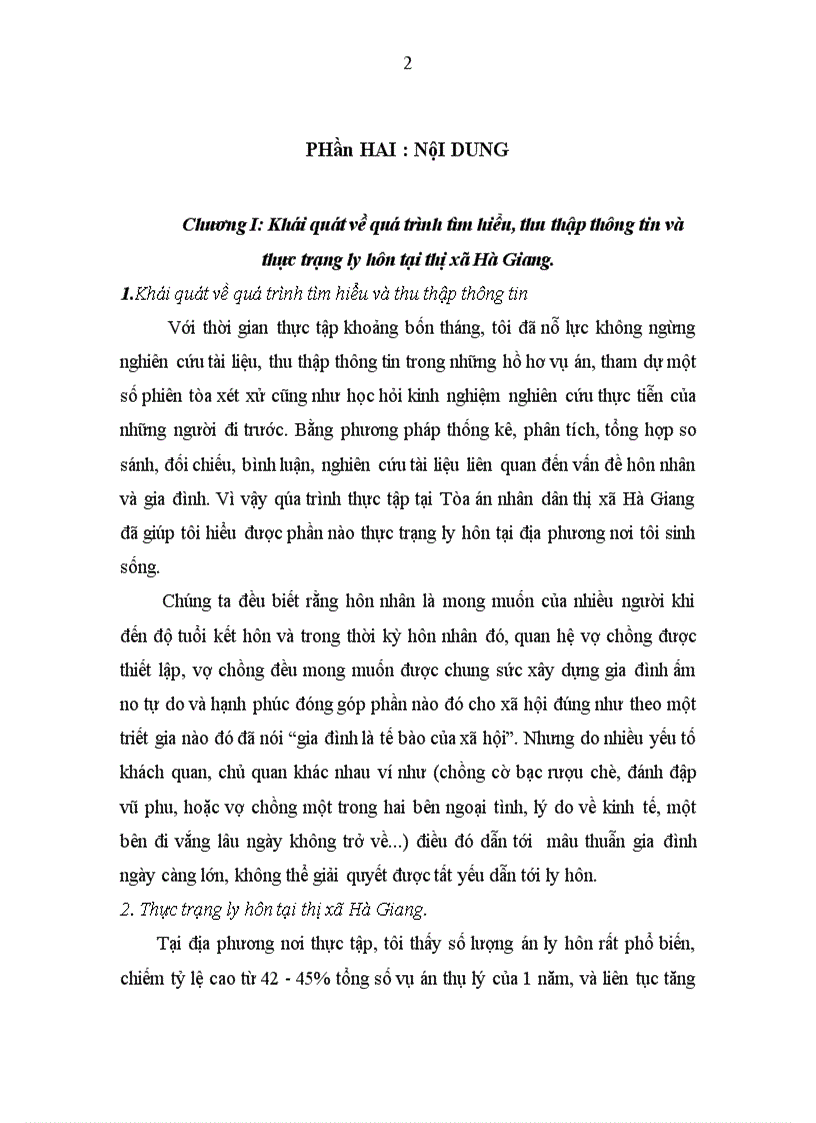 image for page Thực trạng ly hôn qúa trình giải quyết của Tòa án nhân dân thị xã Hà Giang