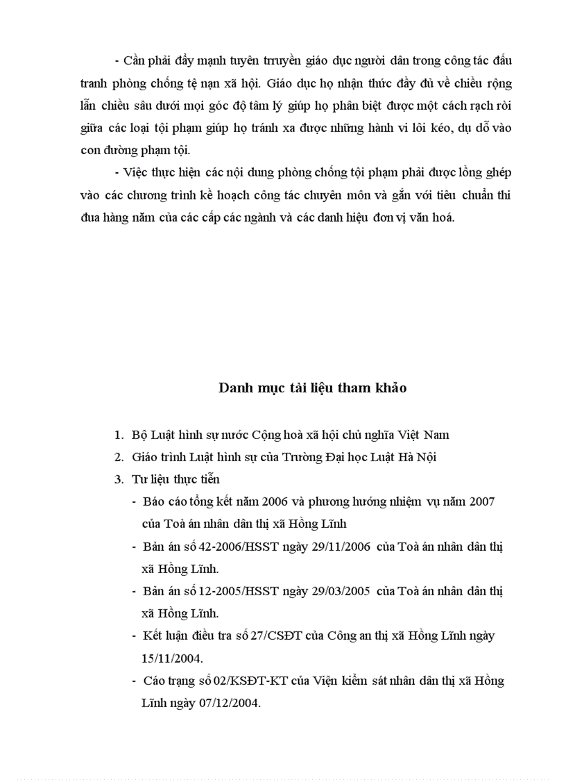 image for page Tình hình trộm cắp tài sản tại thị xã Hồng Lĩnh và các biện pháp đấu tranh phòng chống loại tội phạm này