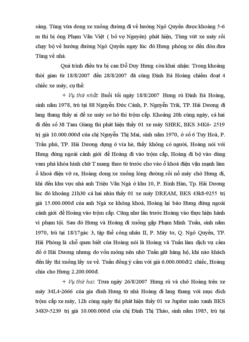 image for page Tình hình trộm cắp tài sản tại thành phố Hải Dương thực tiễn áp dụng LHS và các biện pháp đấu tranh phòng chống