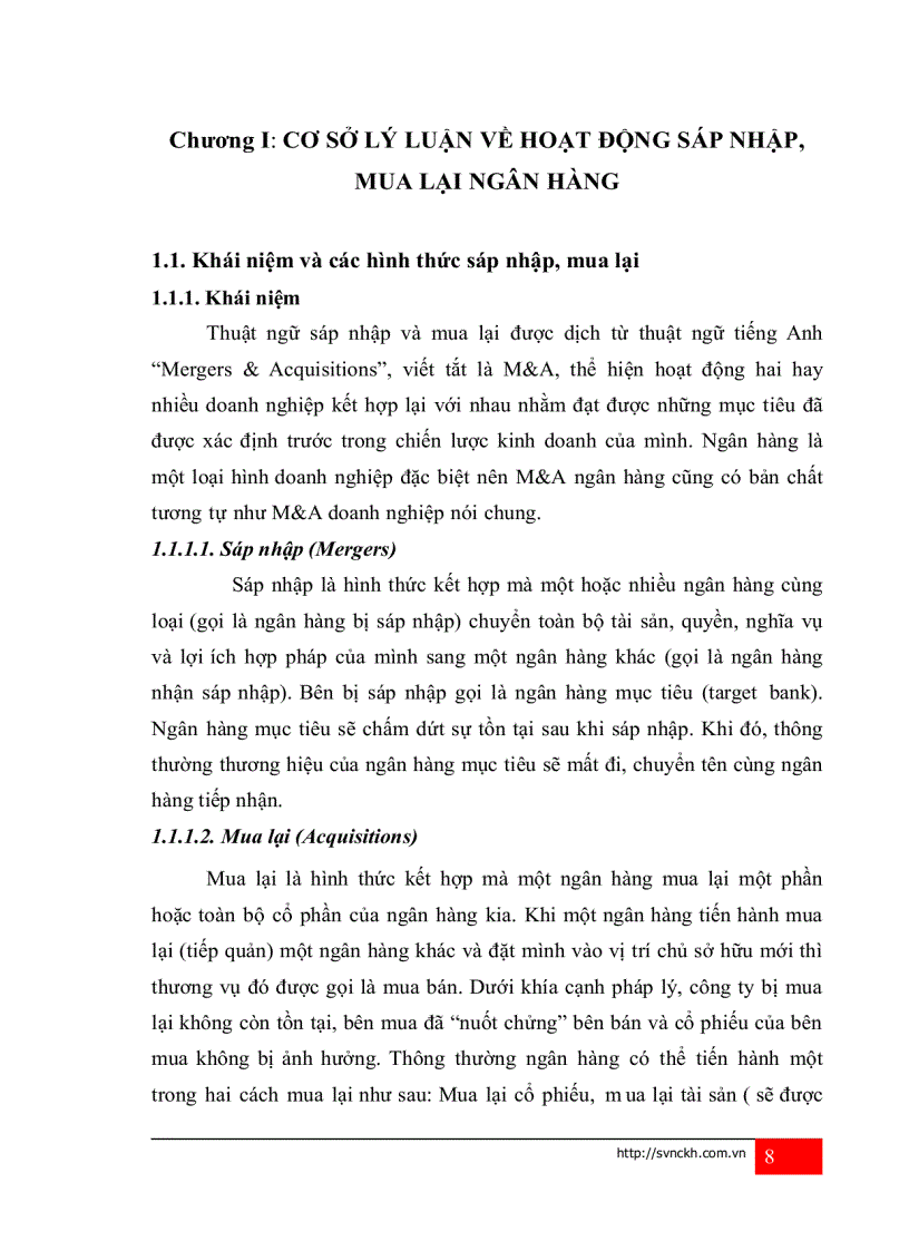 image for page Thực trạng và giải pháp nâng cao hiệu quả hoạt động sáp nhập mua lại m a ngân hàng thương mại việt nam giai đoạn 1997 đến nay