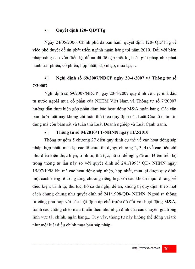 image for page Thực trạng và giải pháp nâng cao hiệu quả hoạt động sáp nhập mua lại m a ngân hàng thương mại việt nam giai đoạn 1997 đến nay