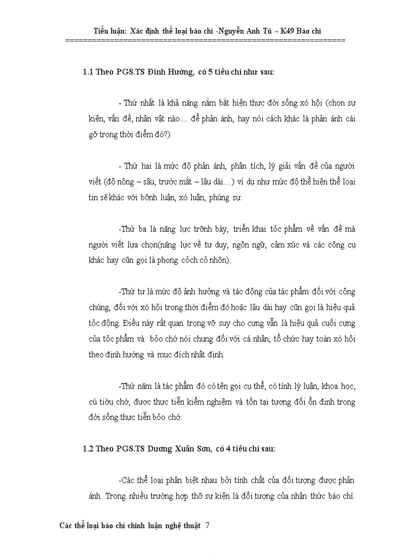 image for page Các thể loại báo chí chính luận nghệ thuật