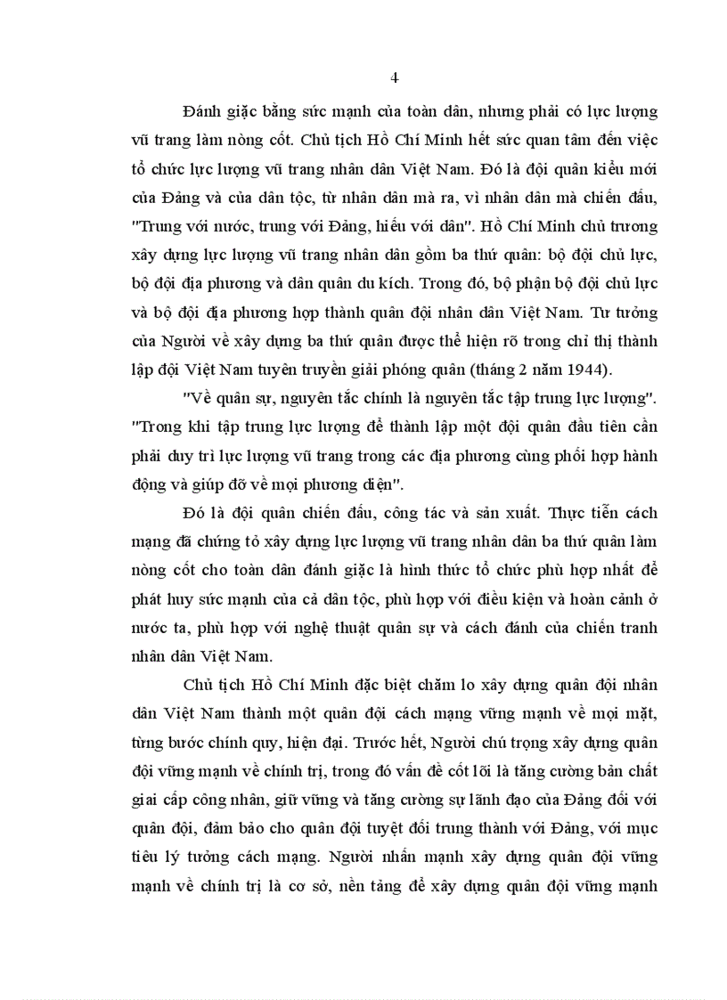 image for page Tiểu luận Tư tưởng Hồ Chí Minh về xây dựng lực lượng vũ trang nhân dân