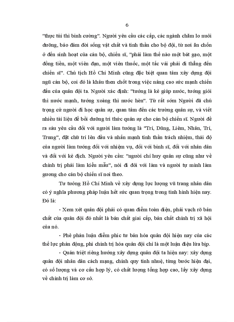 image for page Tiểu luận Tư tưởng Hồ Chí Minh về xây dựng lực lượng vũ trang nhân dân