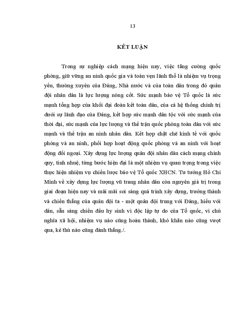 image for page Tiểu luận Tư tưởng Hồ Chí Minh về xây dựng lực lượng vũ trang nhân dân