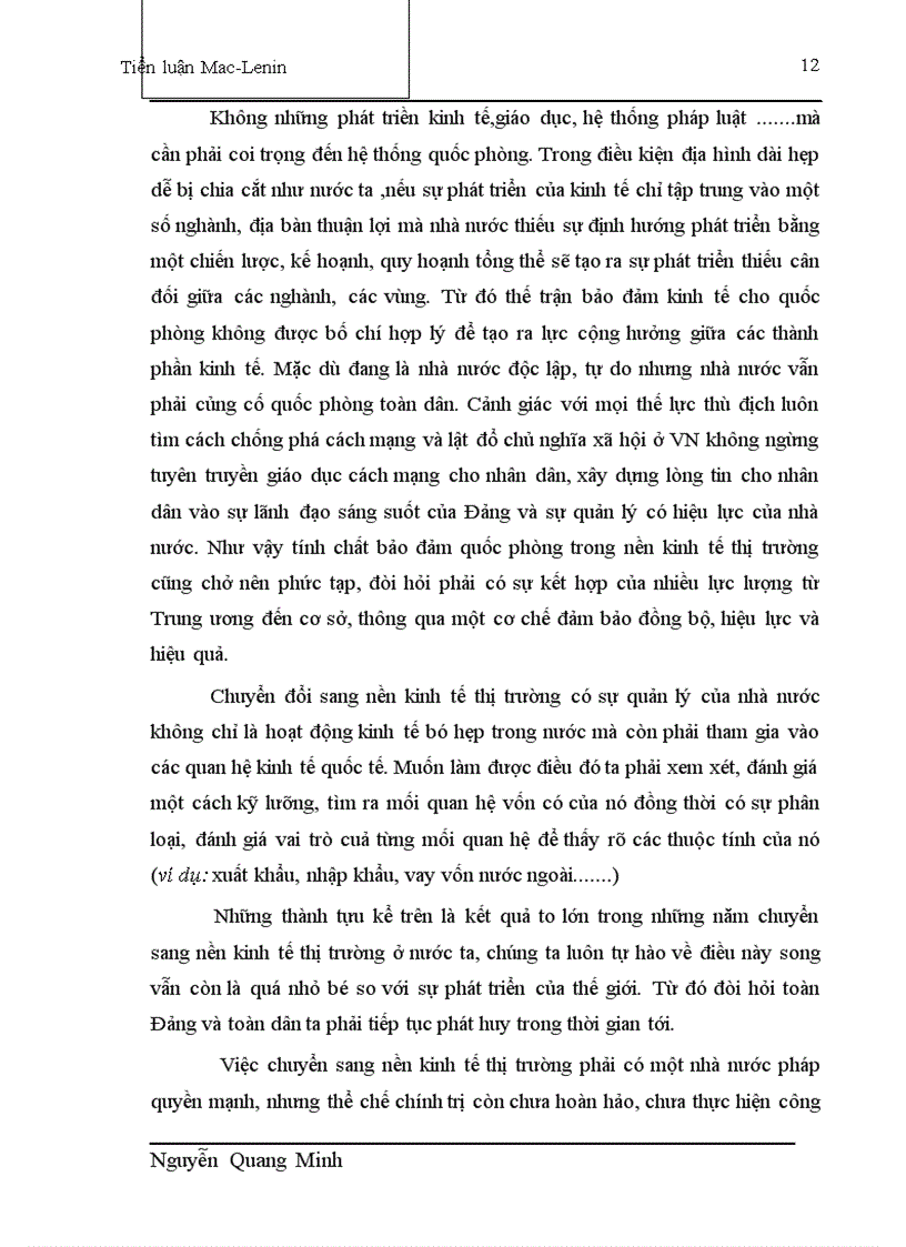 image for page Quá trình chuyển đổi sang nền Kinh tế thị trường và sự vận dụng quan điểm triết học Mác Lênin