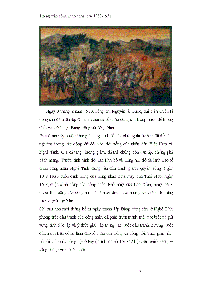 image for page Chủ đề Phong trào công nhân nông dân 1930 193